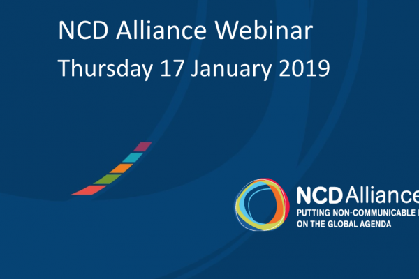 NCD Alliance Webinar, 17 January 2019